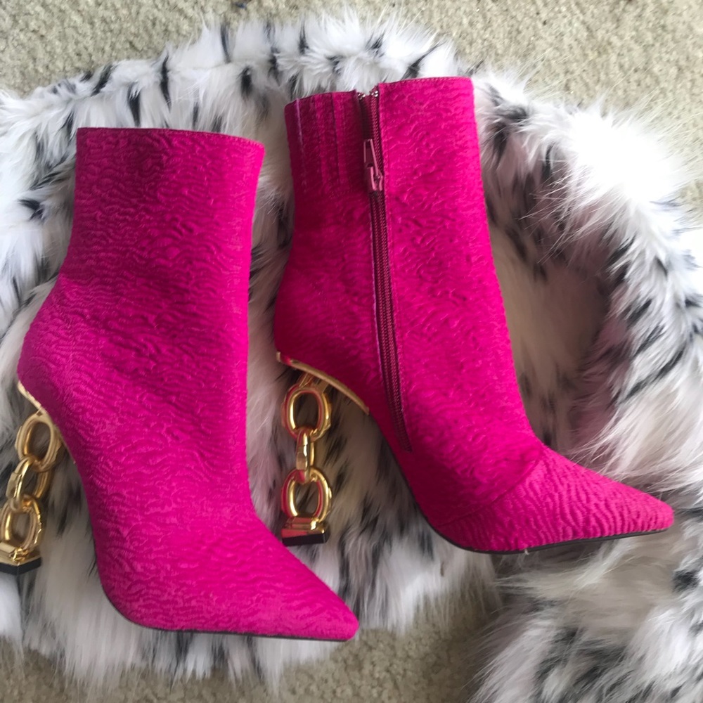 Jeffrey Campbell real cow hair boots
